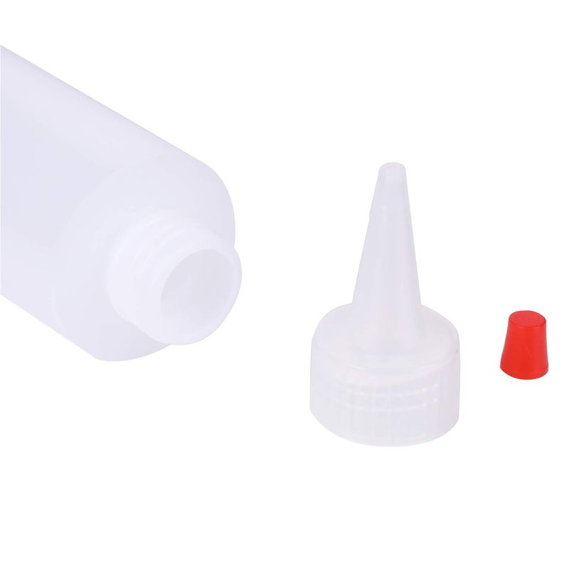 Bekith 30 Pack Small Plastic Squeeze Condiment Bottles with Red Tip Cap, 4 Ounce Squirt Bottle For Ketchup, BBQ, Sauces, Syrup, Condiments, Dressings, Arts and Crafts - Image 5